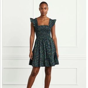Midnight Garden Poplin Elizabeth Dress